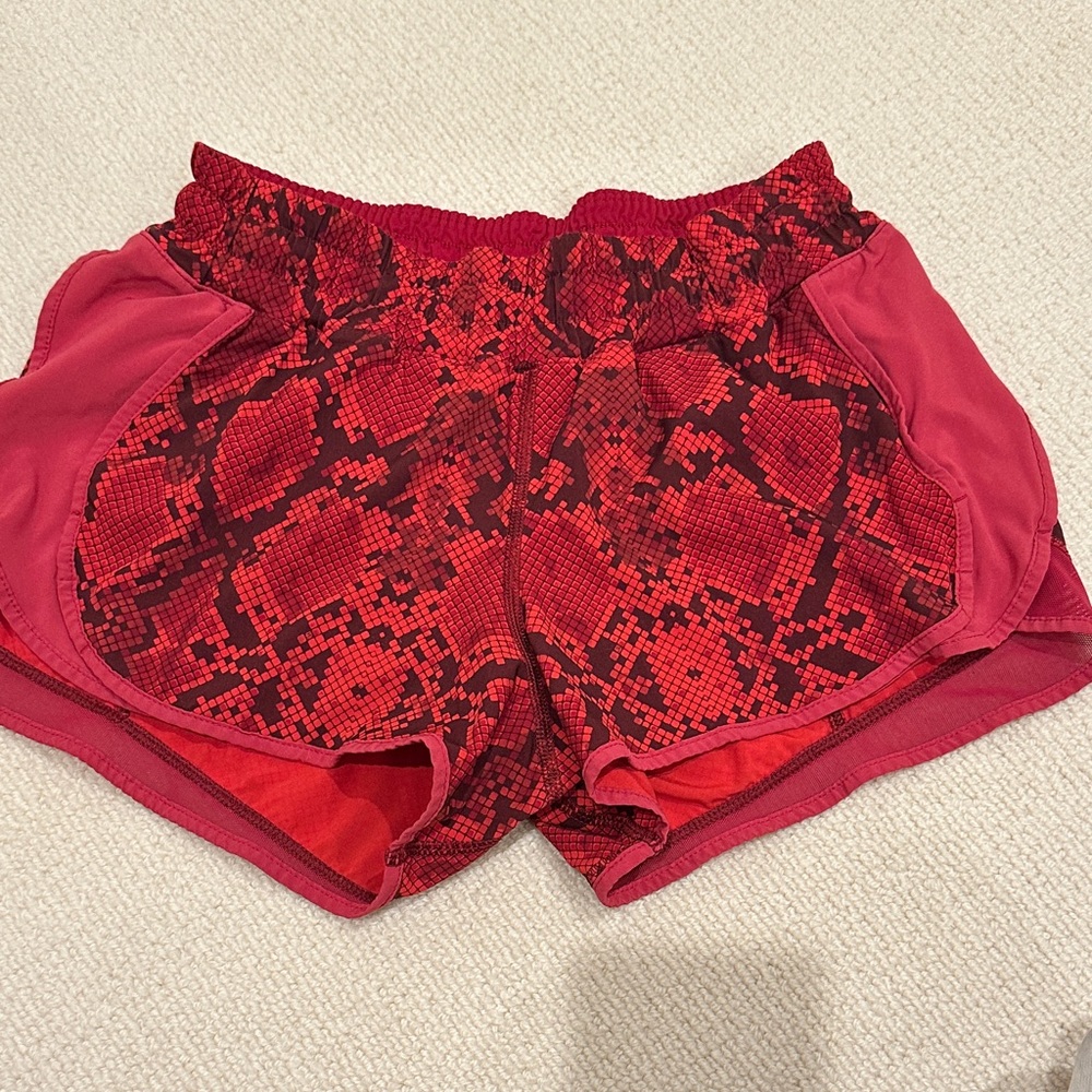 lululemon athletica Bright Coral Athletic Shorts